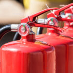 Red,Tank,Of,Fire,Extinguisher.,Overview,Of,A,Powerful,Industrial
