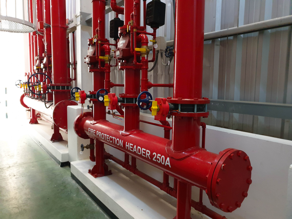 Fire,Suppression,System,Installation,With,A,Alarm,Check,Valve