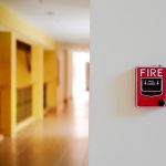 Fire,Alarm,System,Box,Installed,On,Wall,In,Building.